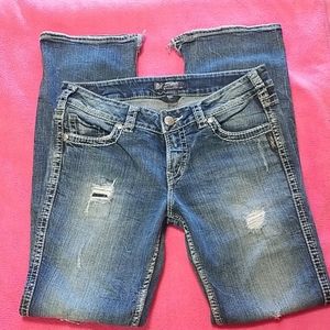 Suki 17" Silver Jeans